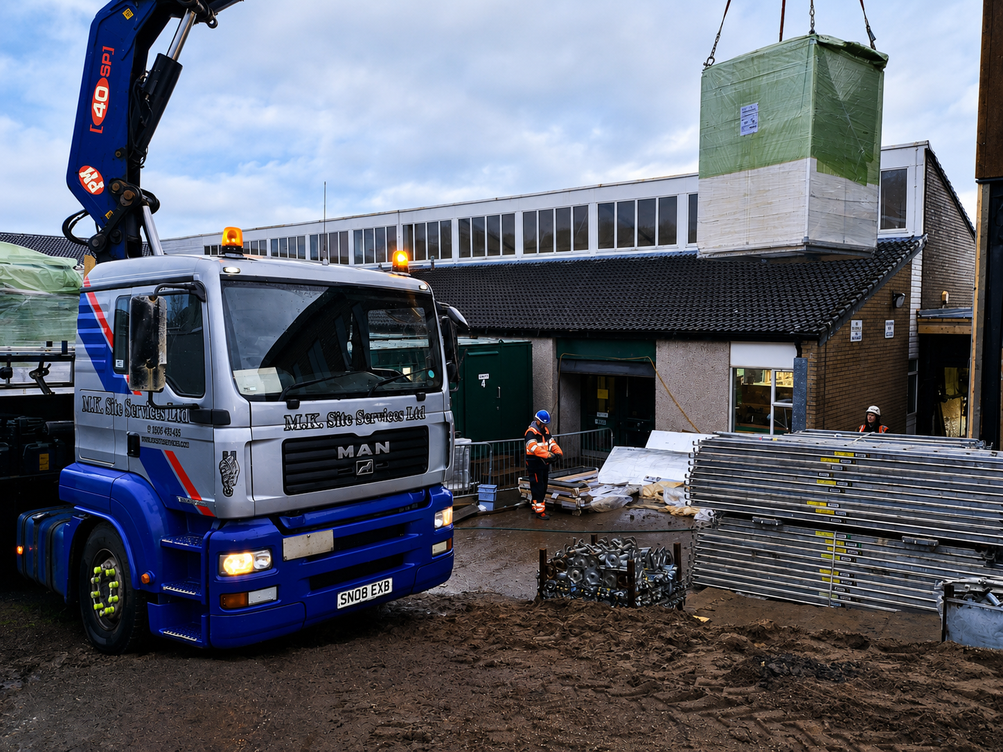 HIAB Hire & Specialist Transport — MK Site Services project photograph